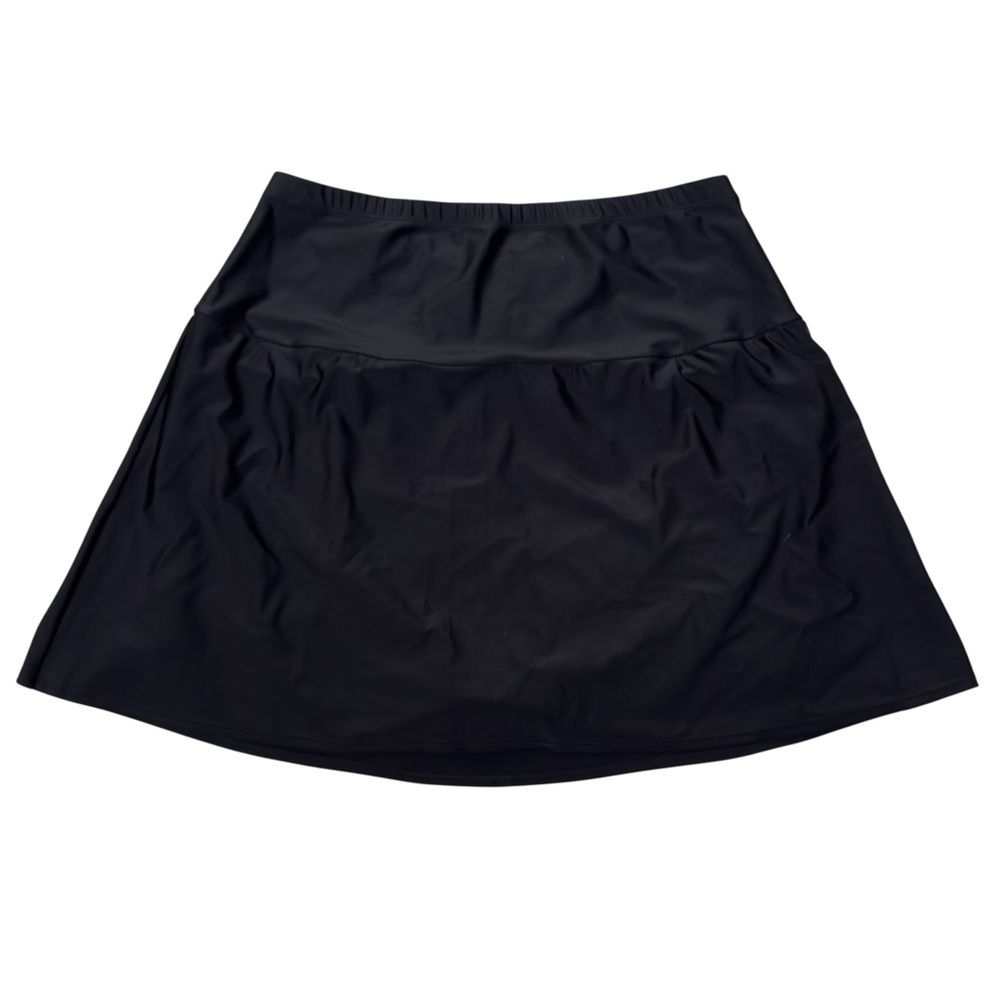 St. John's Bay Black A-Line Swim Skirt